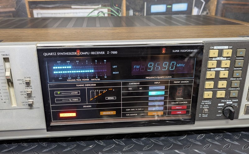 Sansui Z-7000 stereo receiver with wood case gallery