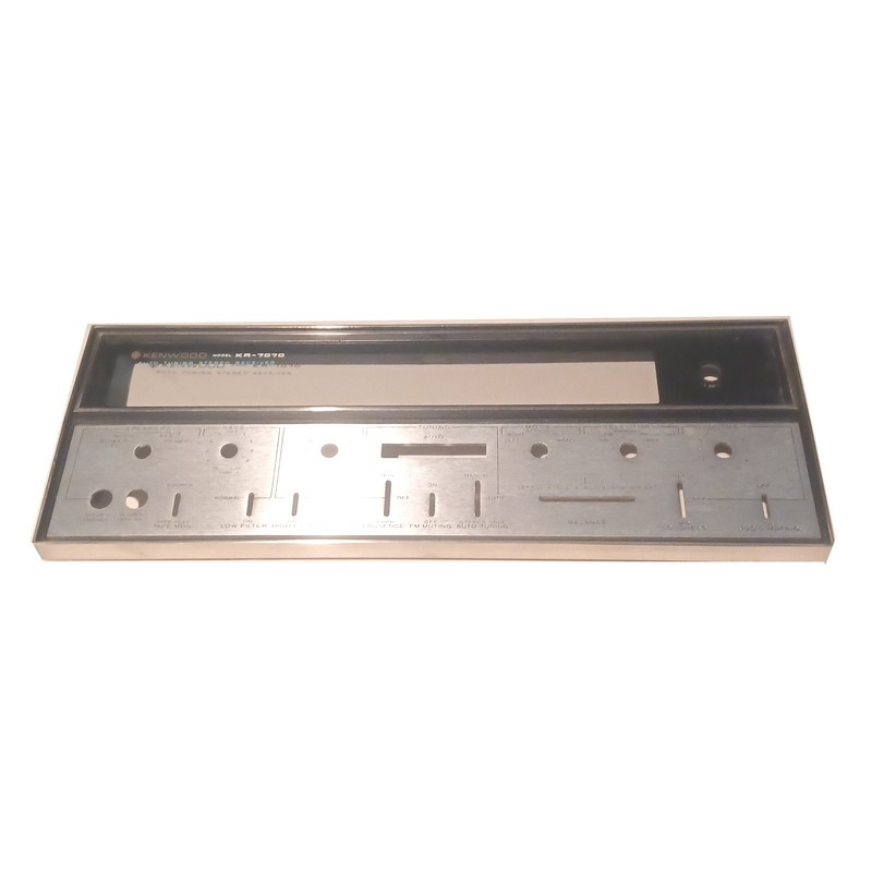 Vintage Kenwood KR-7070 Front Panel with Glass