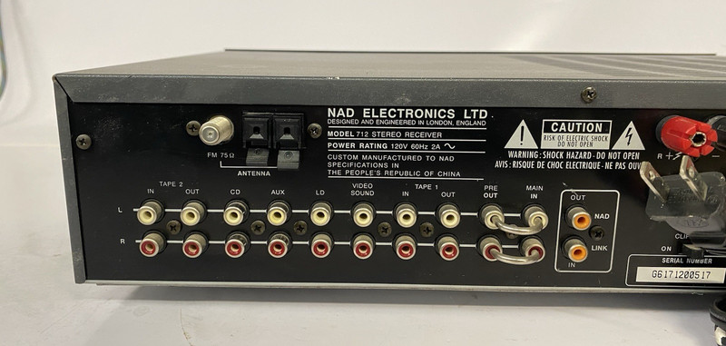 Vintage NAD 712 Integrated Stereo AM/FM Stereo Receiver *READ* gallery