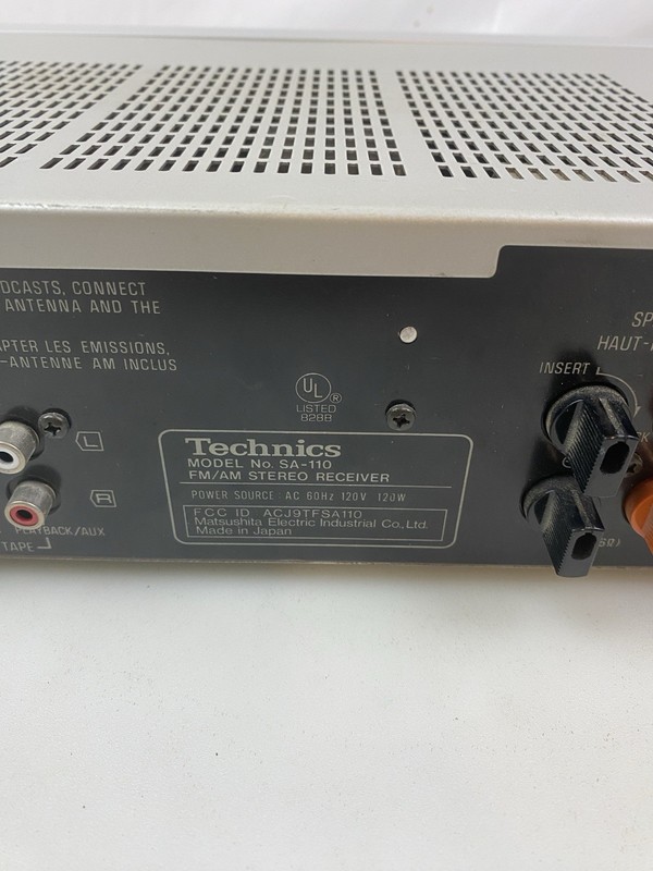Vintage Technics SA-110 FM AM Stereo Receiver Tested Working Japan Silver gallery