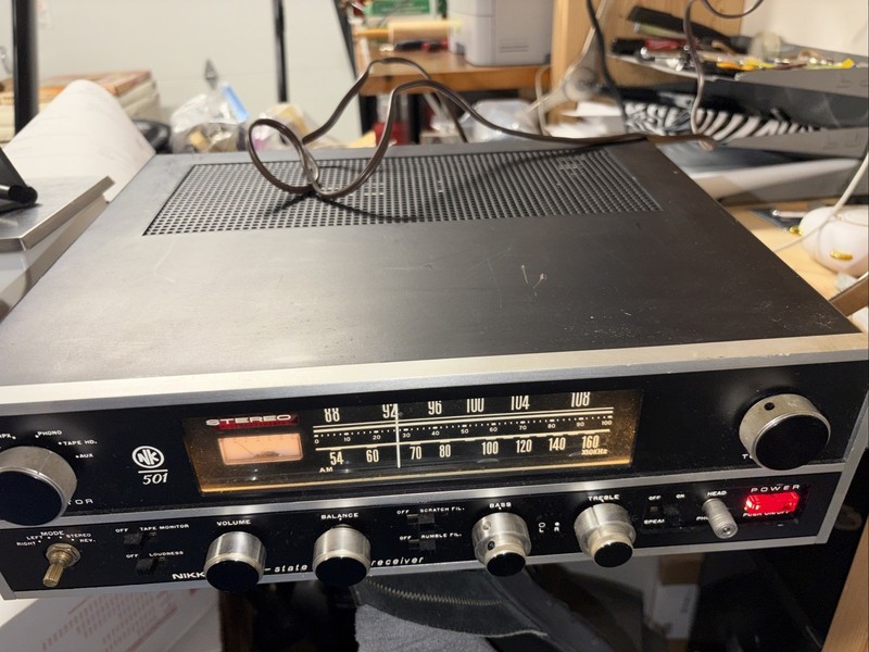 nikko solid state stereo receiver Untested As/is