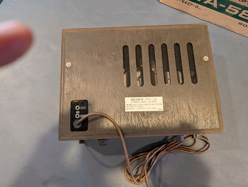 Sony Vintage STA-58 FM Stereo Adapter NOS, Open Box. Made late 60's gallery