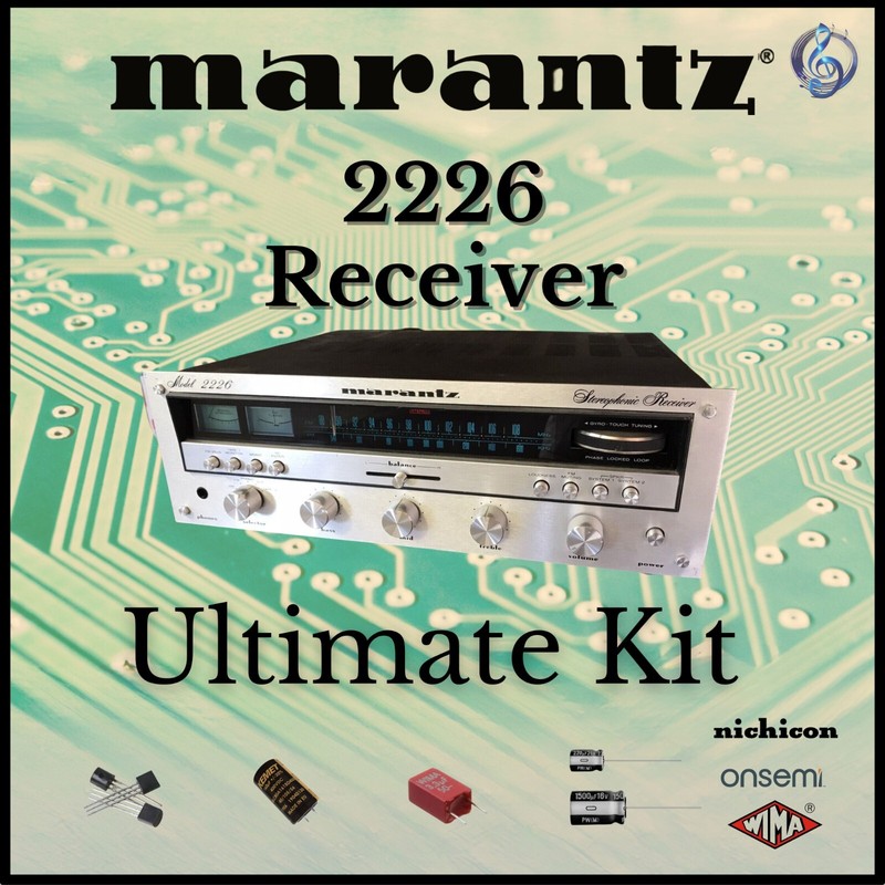 Marantz 2226 Receiver Ultimate Upgrade Kit Genuine Parts Restoration Guarantee