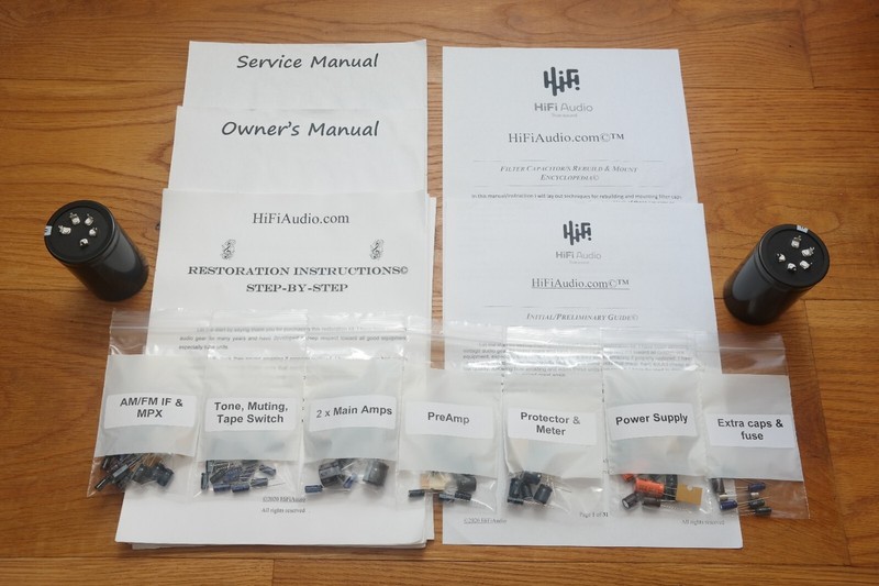 REALISTIC STA-2300 rebuild restoration recap service kit fix repair capacitor