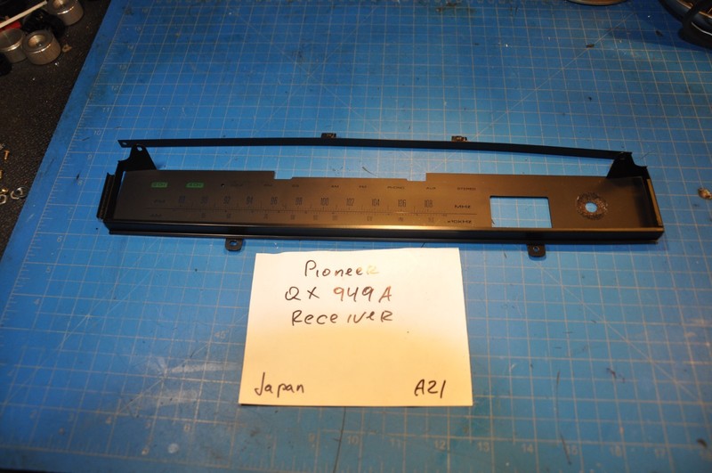Pioneer QX-949A Receiver Replacement Parts Tuning Dial Scale W/Metal Frame