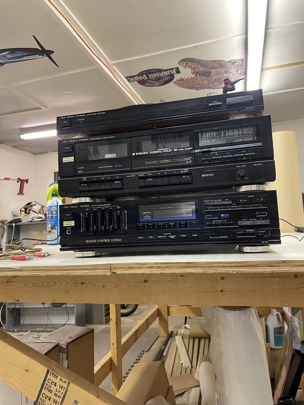 Fisher RS-911A AM/FM Stereo Receiver Cassette Deck CR-W911 Record Player MT-911