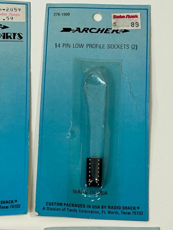 Archer Electronic Components Transistor Capacitor Socket Lot NOS gallery