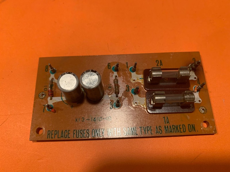 Kenwood KR-5200 Stereo Receiver Parting Out Fuse Board with Burn Mark