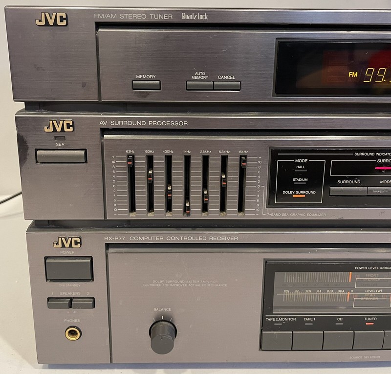 JVC RX-R77TN COMPUTER CONTROLLED RECEIVER Stereo Tuner System gallery