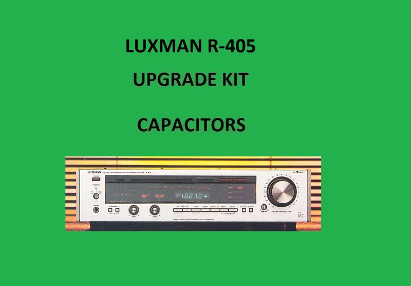 Stereo Receiver LUXMAN R-405 Repair KIT – all capacitors