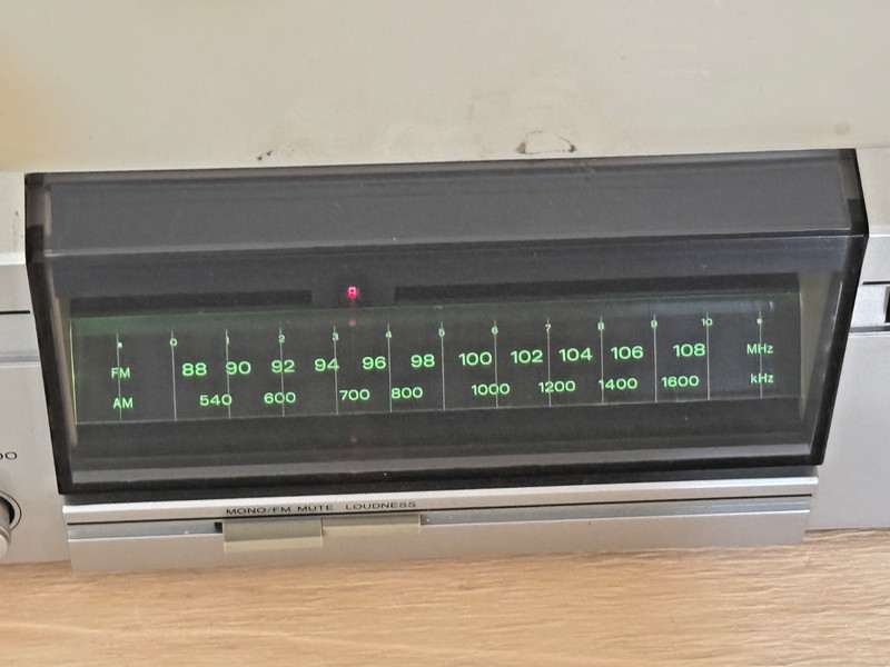 Vintage Sanyo DCR 100 AM/FM Stereo Receiver | Silver | Tested OK | Made in JAPAN gallery