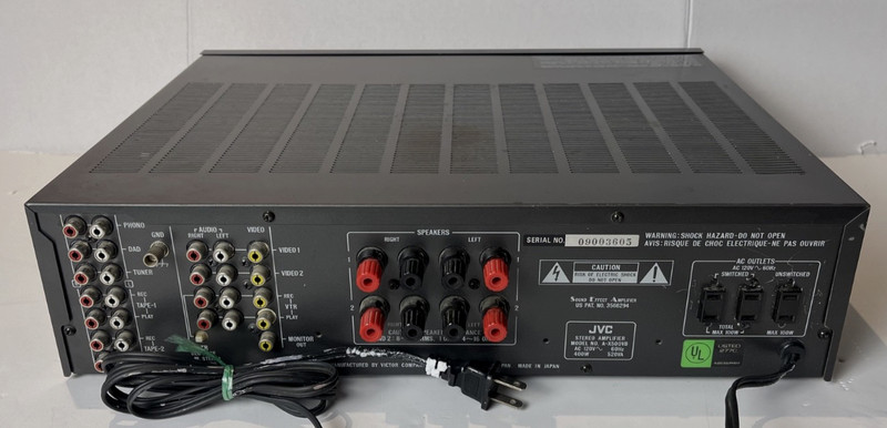 JVC Stereo Integrated Amplifier A-X500VB Dinamic Super A Sold AS-IS gallery