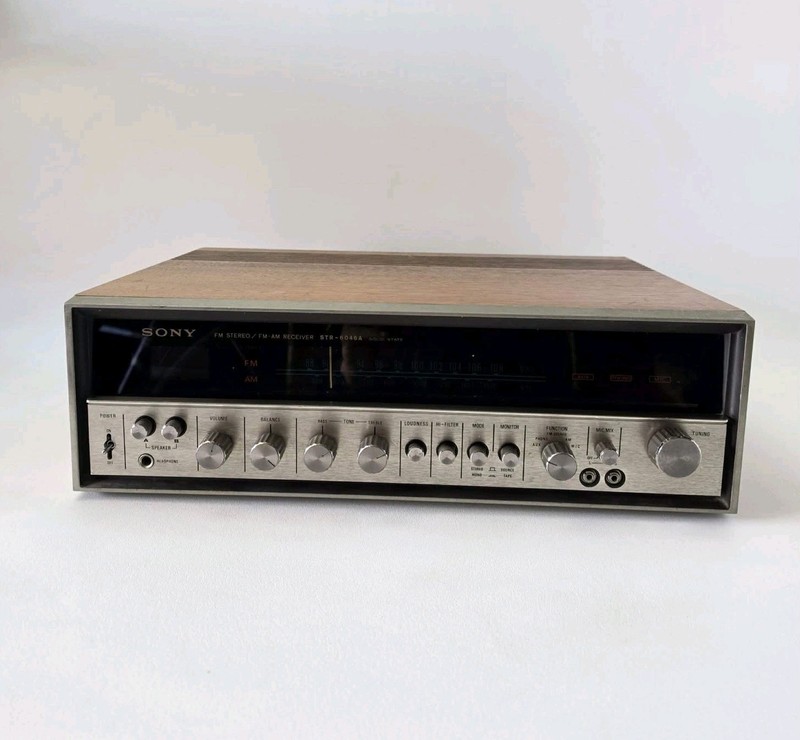 SONY STR-6046A 1970s FM/AM Stereo Receiver (FOR PARTS!!!)READ DESCRIPTION!!!