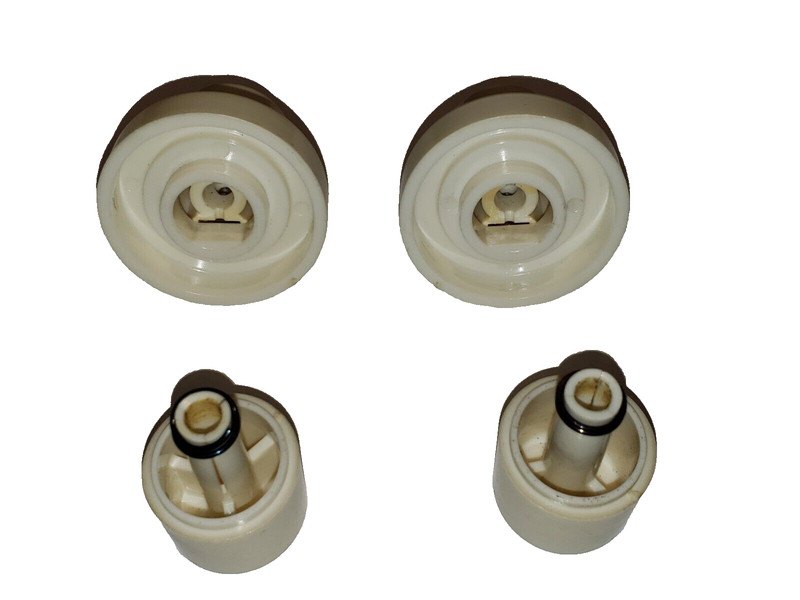 Four Rare Vintage Original Radio Knobs Cream/White in Color Very Nice gallery