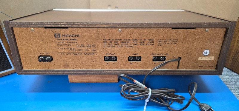 RARE Vintage Hitachi KS-2400H Receiver WITH Hitachi Speakers - Serviced gallery