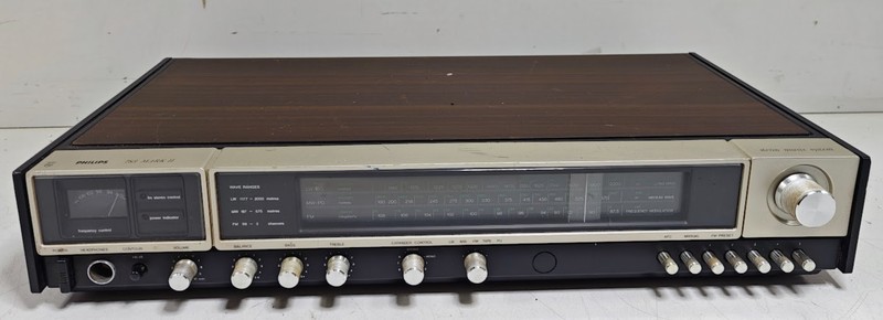 Vintage Philips 783 Mark II Receiver - Power On Tested Only, Has Scratches/Marks