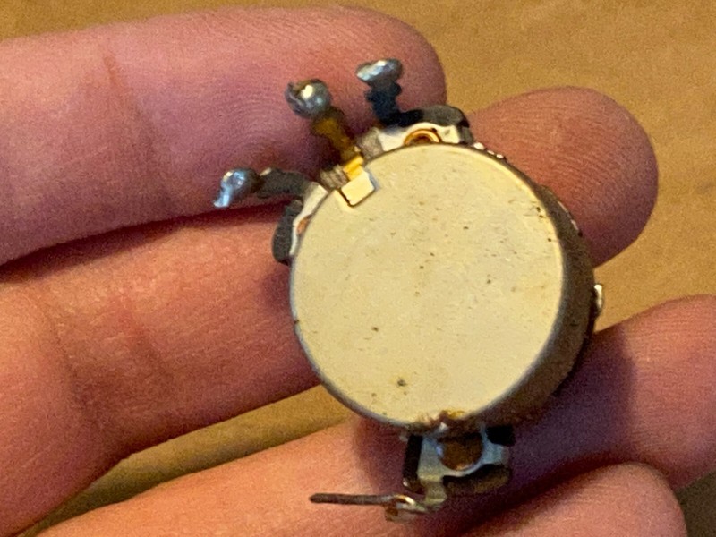 Vintage 1956 CTS Potentiometer 500k Ohms Audio Taper Guitar Pot Long w/Loudness gallery