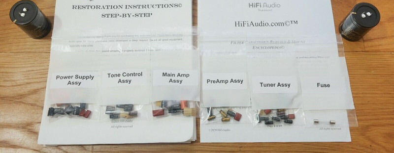 Kenwood KR-4400 rebuild restoration kit filter capacitor transistor repair