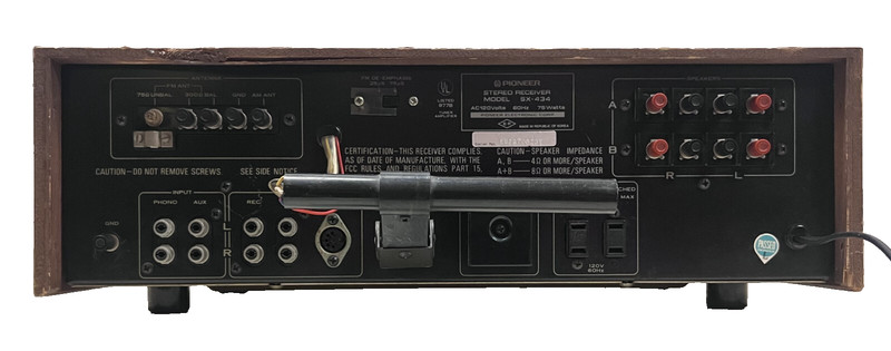 Vintage Pioneer SX-434, 15W AM/FM Stereo Receiver, 1974, Fully Restored gallery