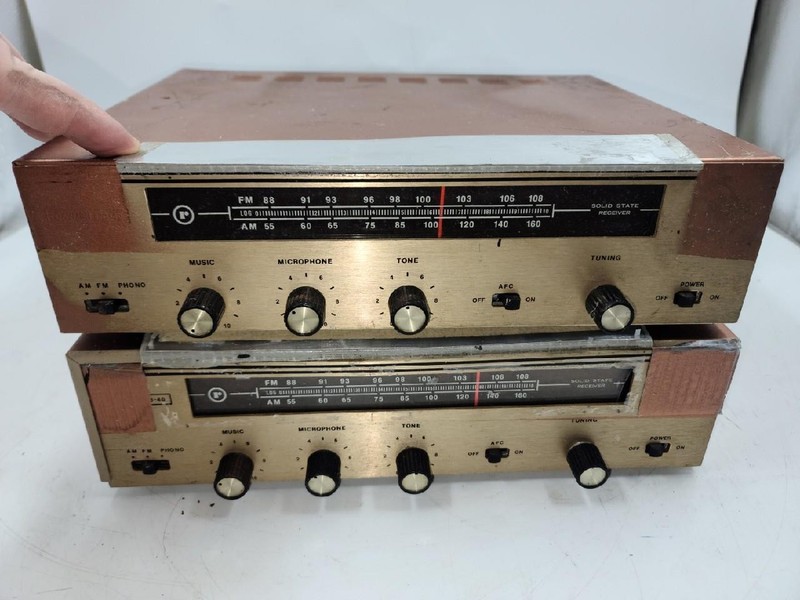 Pair of Vintage Raymer AM / FM Solid State Receivers Model 873-40