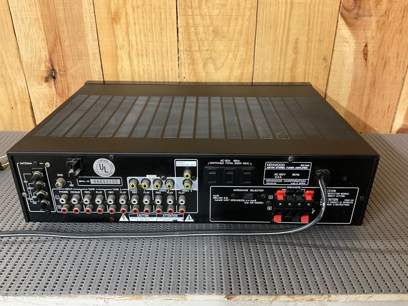 Vintage 1988 Kenwood KR-V45 AM/FM 2 Channel Stereo Receiver 5 Band EQ - Working gallery
