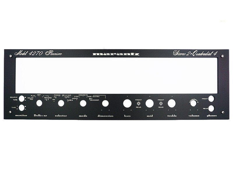 Marantz 4270 Receiver New Front Panel Faceplate (Face Plate) Black