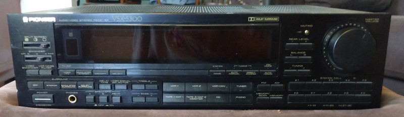 VTG Pioneer VSX 5300 Audio/Video Stereo Receiver W/ Dolby Surround NO REMOTE EUC