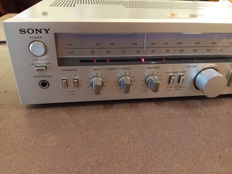 vintage Sony STR-V15 Stereo Receiver, used, works well *bargain priced* gallery