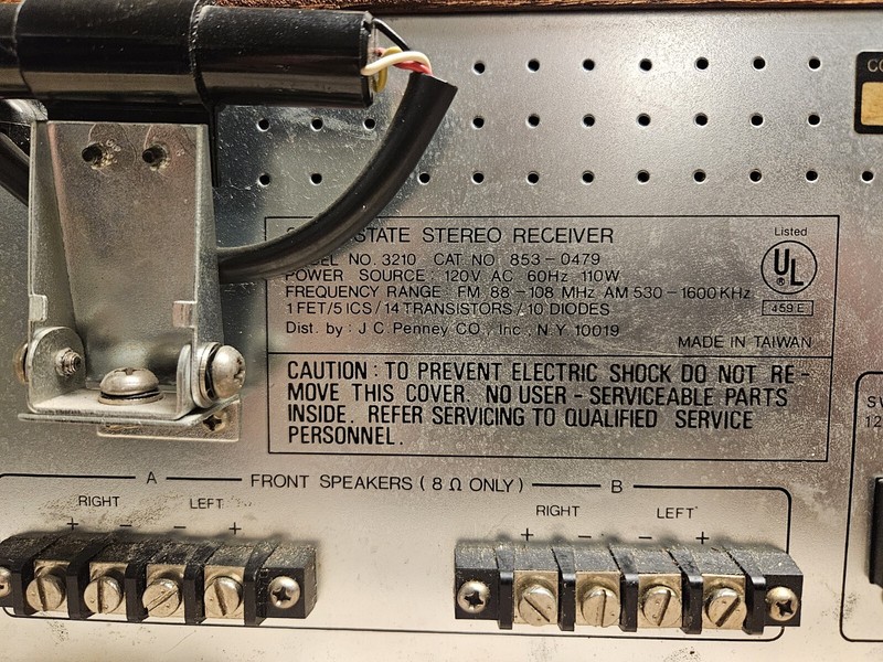 Stereo Receiver JC Penny Modular Component System Model 3210 Tested and Working gallery