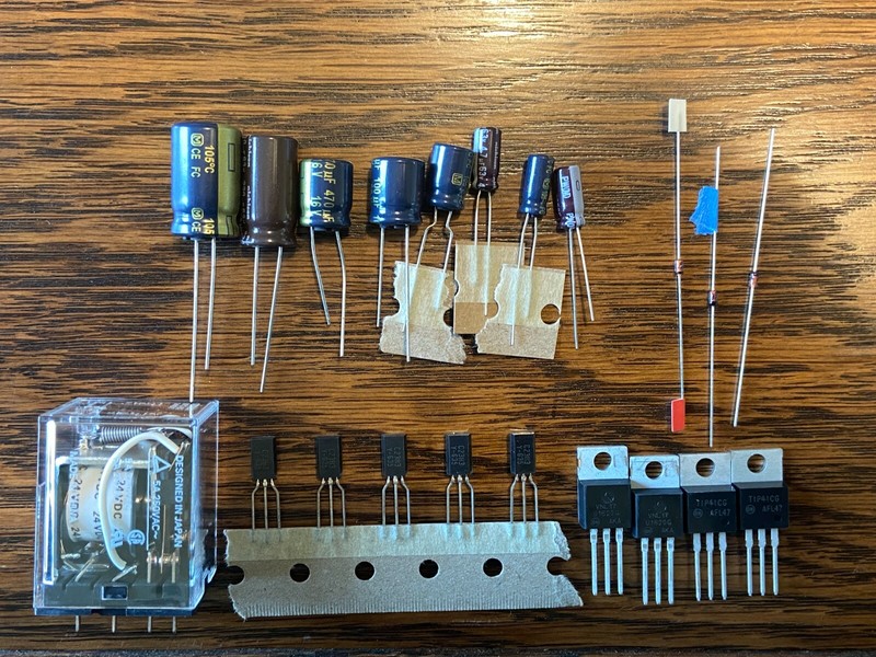Marantz 2250B Power Supply Rebuild Recap Kit Capacitors Transistors Diodes Relay