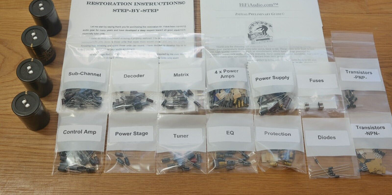 Pioneer QX-949 PARTIAL rebuild restoration recap service kit repair capacitor