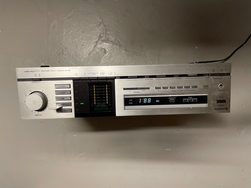 HITACHI HTA-5001 AM FM Stereo Tuner Amplifier Receiver for Repair Parts 0SHIP