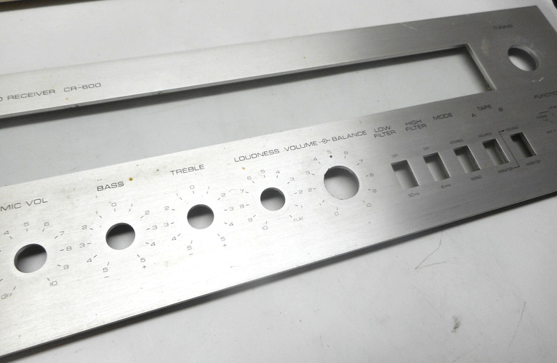 YAMAHA CR-600 STEREO RECEIVER - FACE PLATE - FACEPLATE - PARTING OUT gallery