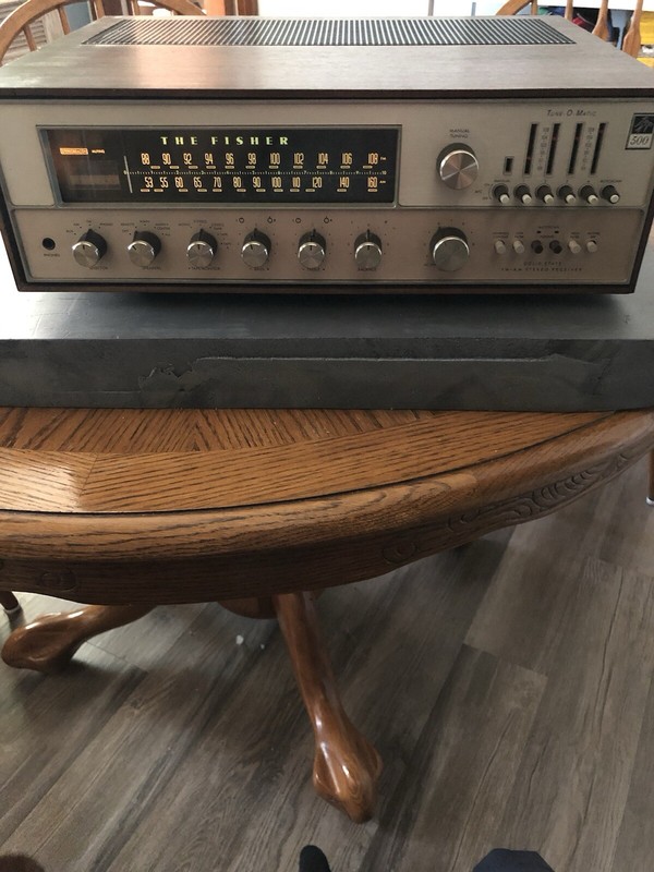 The Fisher 500-TX Stereo Receiver Auto Tune-O-Matic Solid State With Service