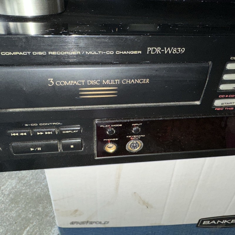 PIONEER PDR-W839 3 CD + 1 cd-r cd-rw Player Recorder Changer Stereo As Is! gallery