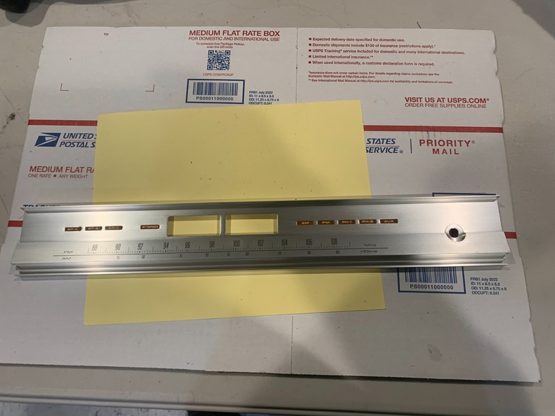 Pioneer SX-1050 Stereo Receiver Parting Out – Faceplate Bezel