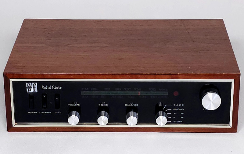 Vintage APF SSA-73A Solid State AM/FM Stereo Receiver Amplifier w Speaker TESTED gallery