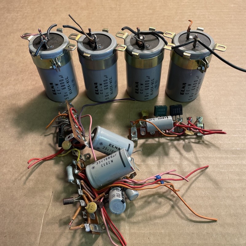 Harman Kardon 930 Stereo Receiver Genuine Parts: Large Lot of Capacitors gallery