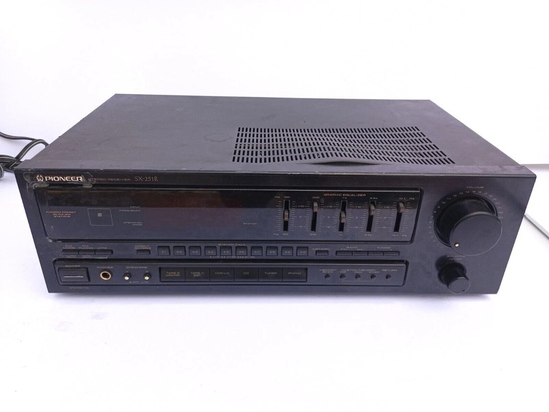 WORKS PIONEER SX-251R AM FM STEREO RECEIVER PHONO GRAPHIC EQUALIZER PLAYER ^