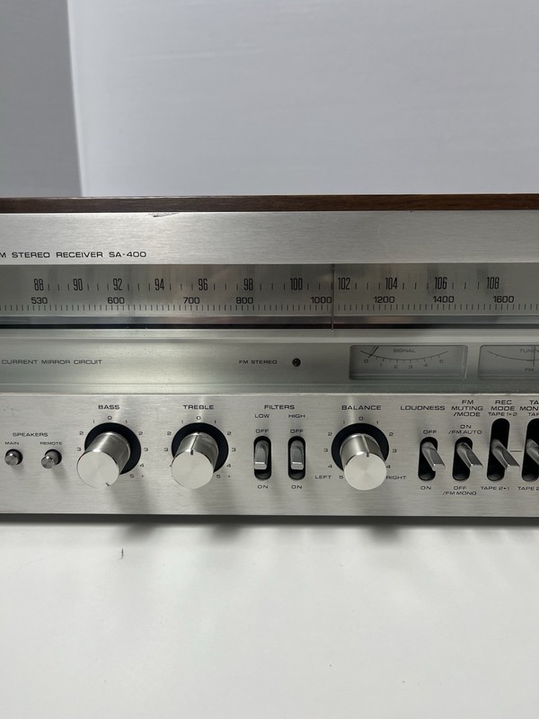 TECHNICS SA-400 STEREO FM-AM STEREO RECEIVER WORKS READ gallery