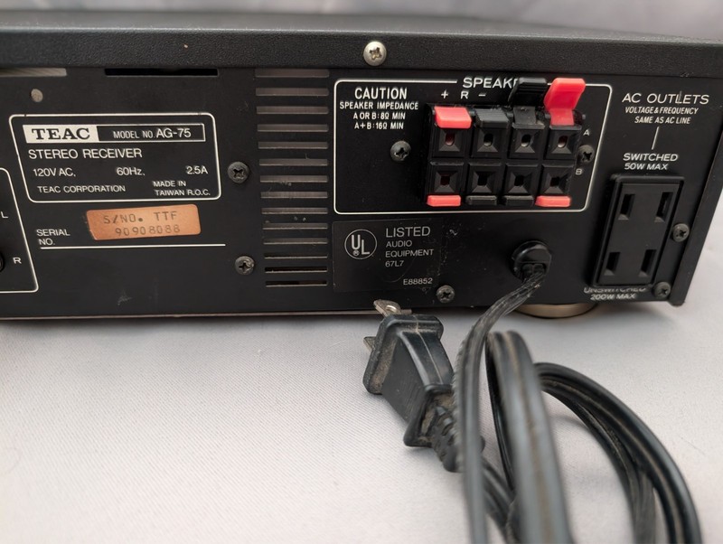 Vintage TEAC AG-75 AM/FM Stereo Receiver TESTED WORKS - No remote gallery