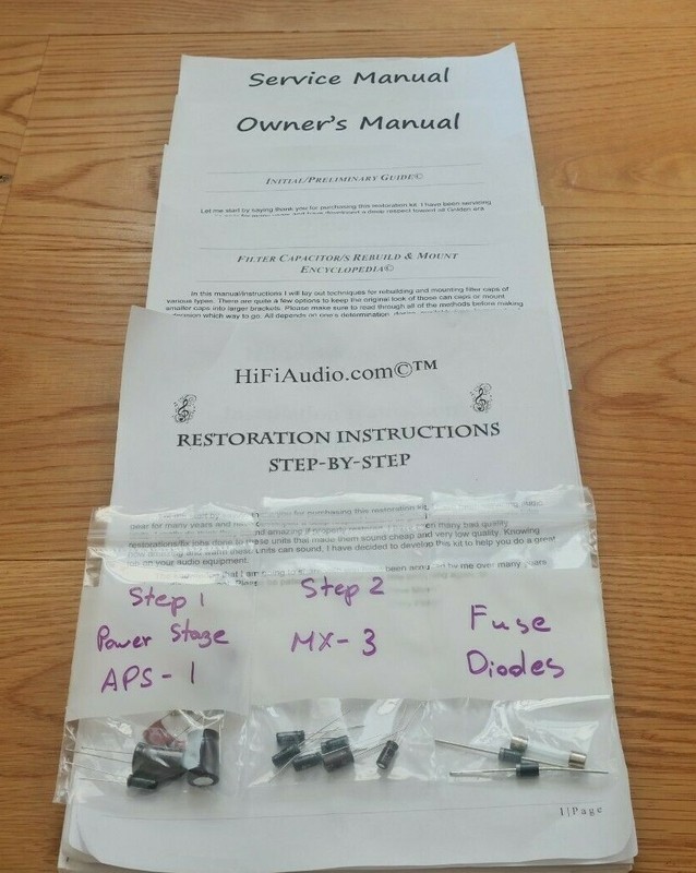 KLH model 19 tuner restoration recap repair service rebuild kit capacitor
