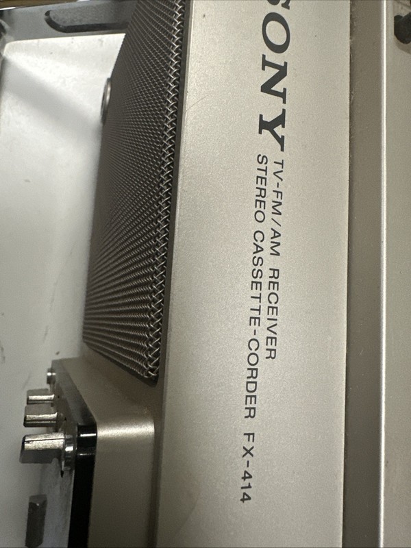 Sony Tv -FM/AM Receiver. Stereo Cassette ReiGX414. As Is. Parts. gallery