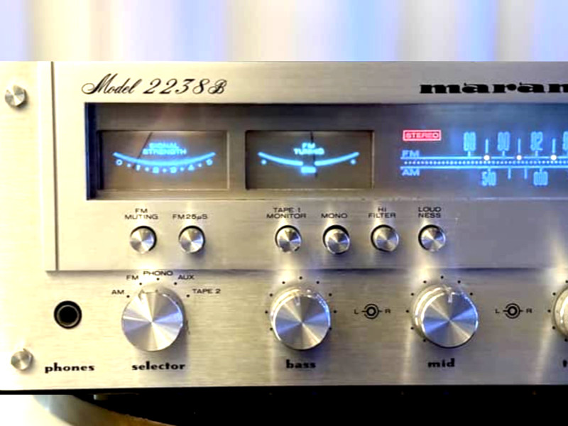 Marantz Model 2238B Stereo Receiver: Serviced & cleaned, w/ added LED dial light gallery