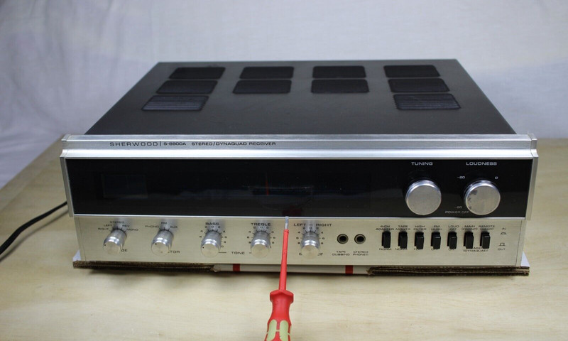 Sherwood S-8900A 8 Ohms Stereo Dynaquad Receiver For Repair Only(Needs Service) gallery