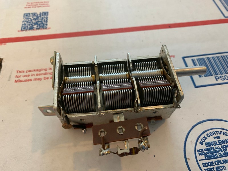Pioneer SX-1000TW Stereo Receiver Parting Out Tuning Capacitor