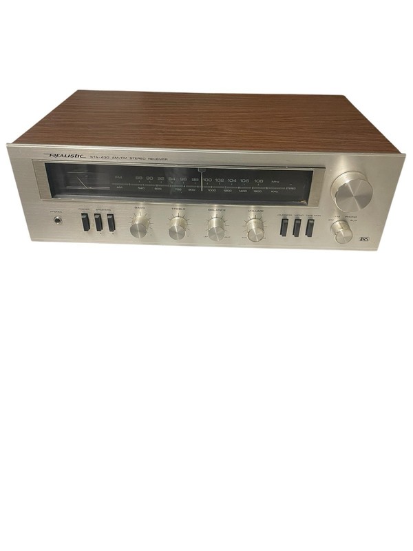 AM/FM Stereo Receiver STA-430, Walnut/Silver Face, Realistic Sound Quality