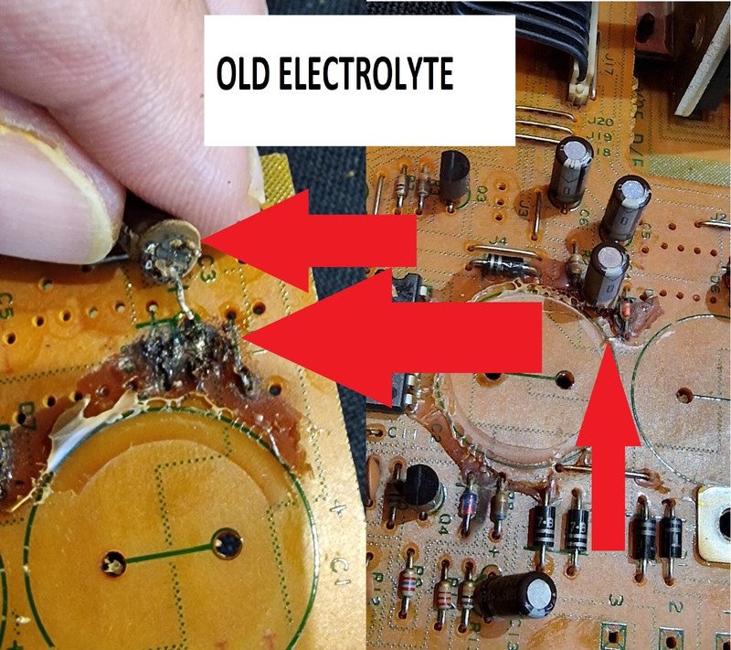 Stereo Receiver DENON DRA-345R Repair KIT - all capacitors gallery