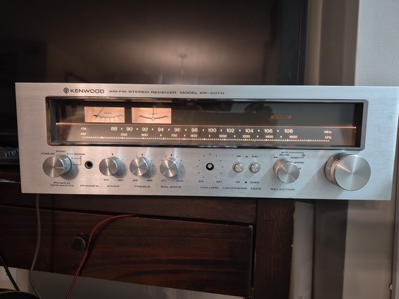 Kenwood KR-4070 AM/FM Stereo Tuner Receiver Volume Knob Missing gallery
