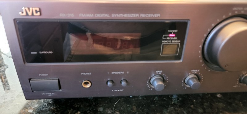 Vintage JVC RX-315TN FM/AM Digital Synthesizer Stereo Receiver No Remote gallery